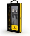 Pikkukuva 2 / 3: Premium micro USB lataus- ja datakaapeli 'puuvilla', 1 m, musta/valkoinen