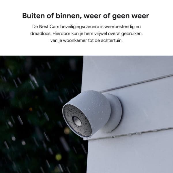 Google Nest Cam sikkerhedskamera - batteri