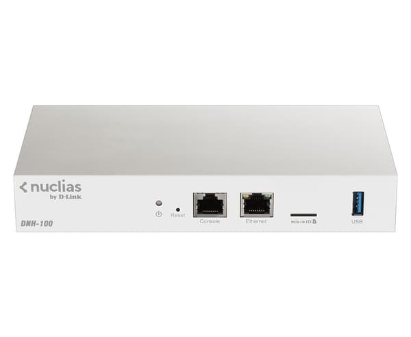 D-LINK DNH-100 Nuclias Connect trådlös styrenhet för upp till 100 åtkomstpunkter 1x 10/100/1000Base-T 1x USB 3.0 1x Micro SD-kortplats (DNH-100)