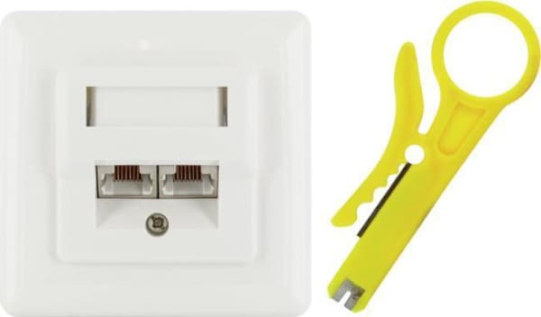 Schwaiger TDU2628532 fatning RJ-45 hvid (85366990990) Hvid