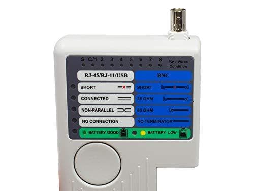 Alcasa GC-N0097 verkkokaapelitesteri UTP/STP-kaapelitesteri Harmaa (GC-N0097)