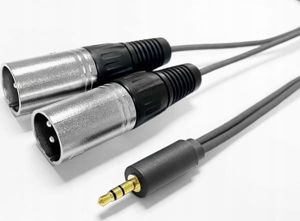 VivoLink - Lydkabel - mini-phone stereo 3.5 mm hann til XLR3 hann - 15 m - dobbeltisolert - svart