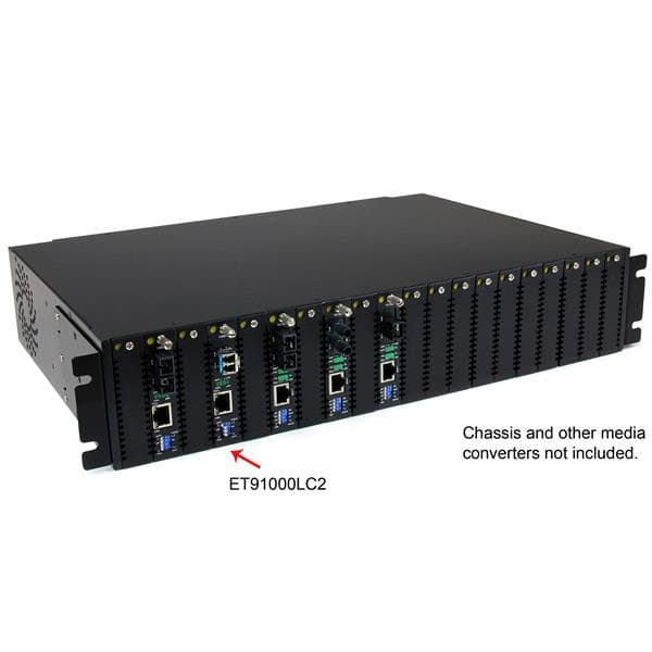 StarTech Fiber Optic Gigabit 1000 Mbit/s Multimode Media Converter - LC 550m - Media Converter - 1000Base-LX, 1000Base-SX, 1000Base-T - RJ-45 / LC Mul