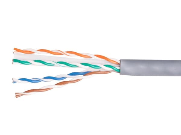 varustelu - bulkkikaapeli - 305,0 m - UTP - CAT 6a - IEEE 802.5 - halogeeniton, kestävä - harmaa (401496)
