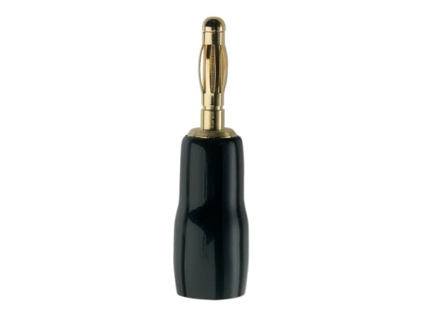 Inakustik 00814841, 4mm Banana, Svart, Rød, Hankjønn, Rett, Gull, 10 mm²