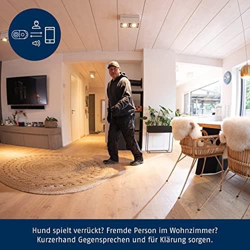 ABUS WLAN overvågningskamera - privat indendørs kamera PPIC31020 - med privatlivstilstand, 180 graders betragtningsvinkel, bevægelsesdetektering, push
