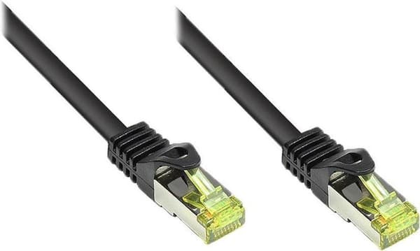 S/FTP CAT7 10 Gigabit netværkskabel / sort - LSZH - 100 meter