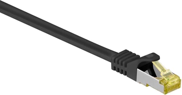 S/FTP CAT7 10 Gigabit netværkskabel / sort - LSZH - 100 meter