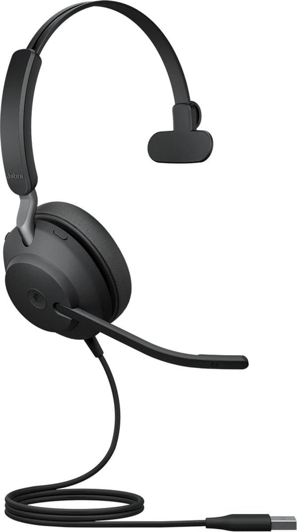 Jabra Evolve2 40 MS Mono USB-A Svart