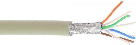 InLine - Bulk kabel - 100.0m - SFTP, PiMF - CAT 6a - Halogenfri - Grå (76899)