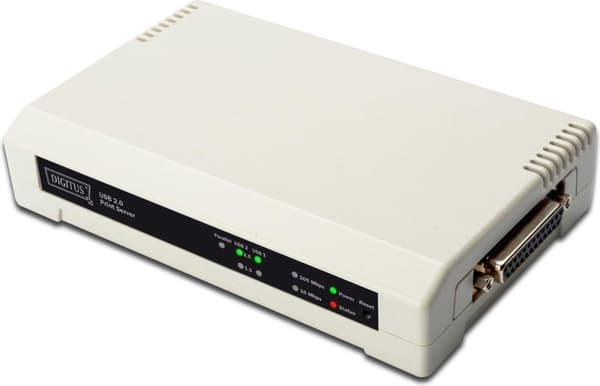 Digitus DN-13006-1 printerserver Ethernet LAN Hvid