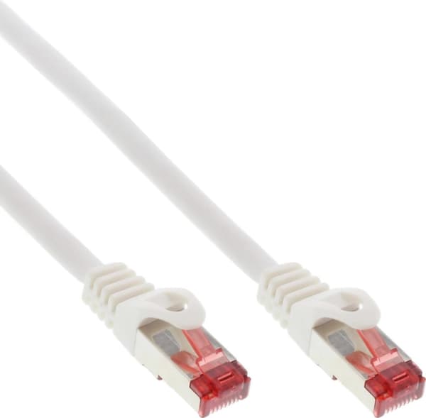 InLine - Patch johto - RJ-45 (M) - RJ-45 (M) - 3,0 m - SFTP, PiMF - CAT 6 - Valettu, koukuton, säikeinen - Valkoinen (30 kappaleen pakkaus) (B-76403W)