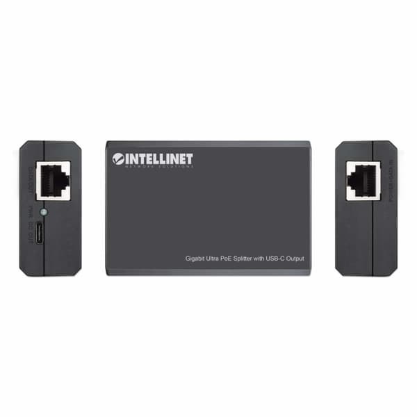 Intellinet - PoE splitter - 45 Watt - Utgångskontakter: 1