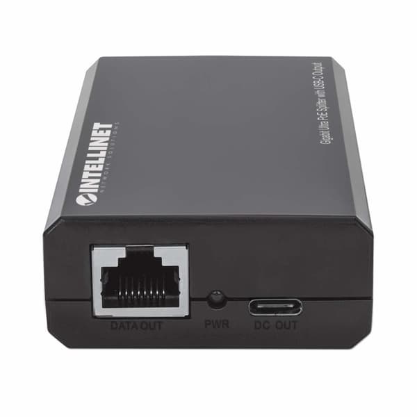Intellinet - PoE splitter - 45 Watt - Utgångskontakter: 1