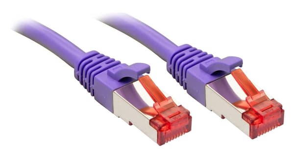 Lindy - Patch-kabel - RJ-45 (M) - RJ-45 (M) - 30,0 m - SFTP, PiMF - CAT 6 - glat - lilla (47831)