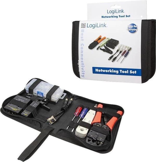 LogiLink 6-delt netværksinstallationsværktøjssæt - WZ0030