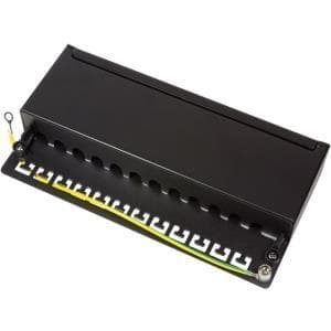 Logilink patch panel bord/væg Cat.6 STP 12 porte, sort (NP0017) Sort