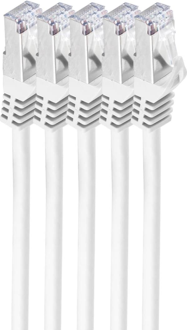 kuldegysninger BS75515-W-SET5. Kabellængde: 5 m, Kabelstandard: Cat.7 råkabel, Kabelskærm: S/FTP (S-STP), Stik 1: RJ-45, Stik 2: RJ-45, Konnektorkøn: