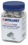 Miniatyrbillede 4 af 4: Intellinet Intellinet 90 styks Cat6A RJ45 modulstik STP 3-punkts kernekobling til massiv ledning 90 stik i koppen 790680 Crimpkontakt Antal