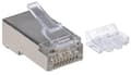 Miniatyrbillede 2 af 4: Intellinet Intellinet 90 styks Cat6A RJ45 modulstik STP 3-punkts kernekobling til massiv ledning 90 stik i koppen 790680 Crimpkontakt Antal