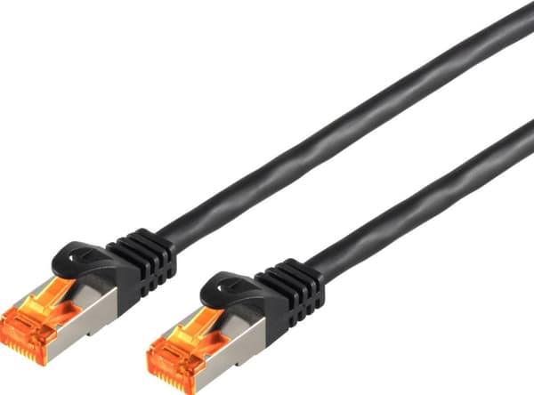 S-Conn 08-26605 Netværkskabel 60 m Cat6a S/FTP (S-STP) Sort (08-26605)