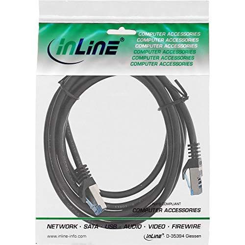 InLine 72830S patchkabel, Cat.6A, S/FTP, PE utomhus, svart, 30m