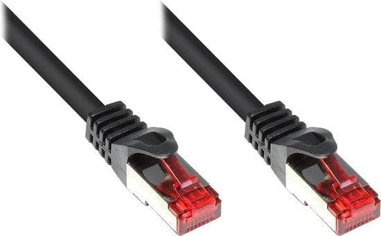 Gode forbindelser Alcasa GODE FORBINDELSER - Patch ledning - RJ-45 (M) - RJ-45 (M) - 50 m - par i metalfolie (PiMf) - (kategori 6) - halogenfri - sort