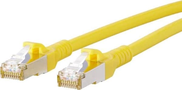 BTR NETCOM - Cat6A netværkskabel - Gul - 20 meter