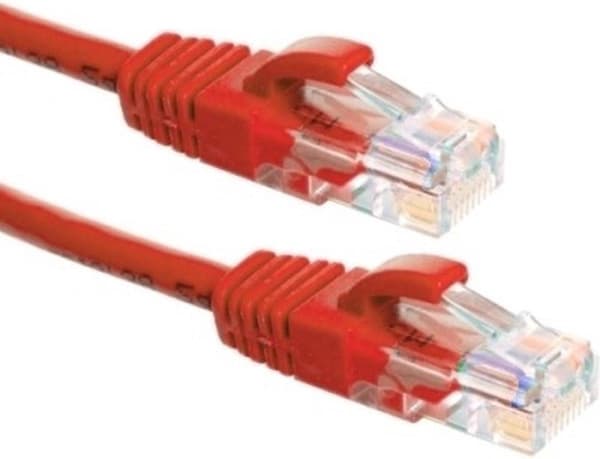 UTP CAT6a patchkabel 3 meter rød - 100% kobber