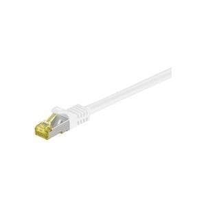 MicroConnect - netværkskabel - RJ-45 (M) til RJ-45 (M) - 5 m - SFTP, PiMF -Cat.7 råkabel - uden krog - hvid
