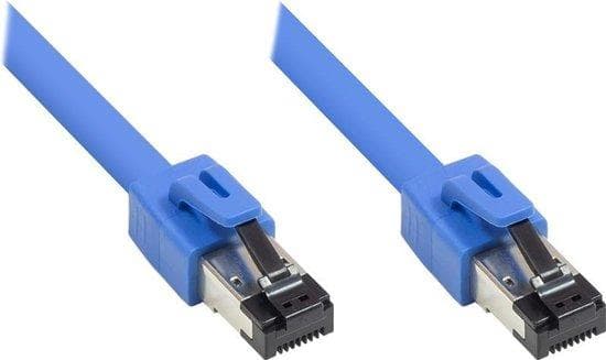 Alcasa 8080-075B netværkskabel 7,5 m Cat8.1 S/FTP (S-STP) Blå (8080-075B)