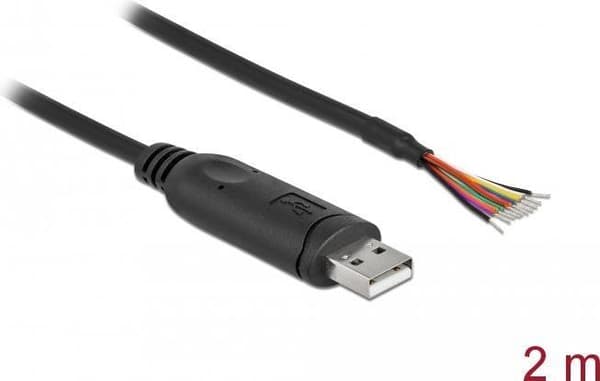 Delock - Seriel adapter - USB2.0 - RS-232 - sort (90416)