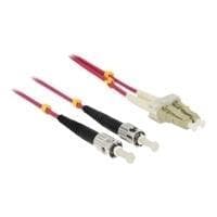 DeLOCK - Netværkskabel - LC multi-mode (M) - ST multi-mode (M) - 10,0m - glasfiber - 50/125 mikron - OM4 - halogenfri - violet (84868)