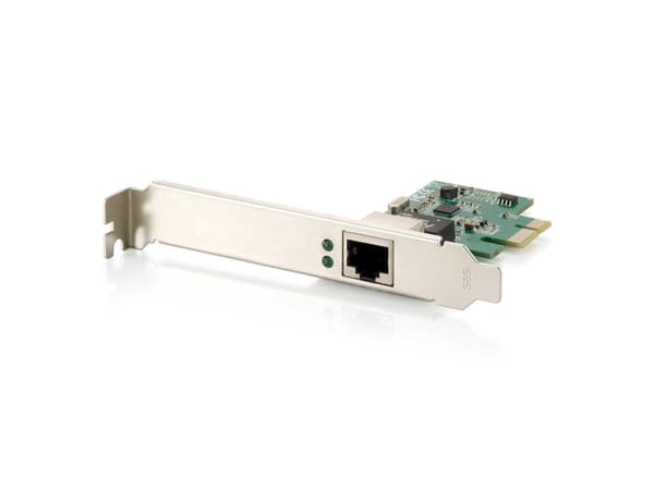 LevelOne GNC-0112 - Nätverksadapter - PCI Express - 10Mb LAN, 100Mb LAN, Gigabit LAN - 10Base-T, 100Base-TX, 1000Base-T (GNC-0112) Svart, Grön, Silver