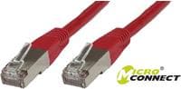 MicroConnect - Netværkskabel - RJ-45 (M) til RJ-45 (M) - 10m - SSTP-kabel - CAT 6 - Rød