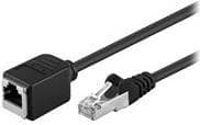 Wentronic goobay - Nätverksförlängningskabel - RJ-45 (M) till RJ-45 (W) - 15 m - Folierat oskärmat tvinnat par (F/UTP) - CAT 5e - gjuten, utan krok, t