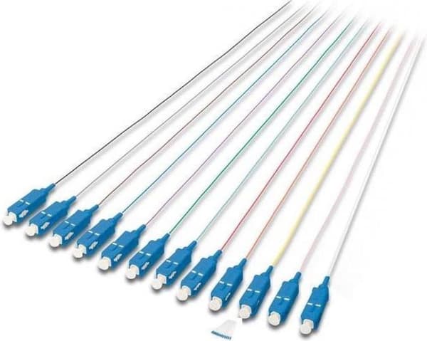 Digitus OS2 09/125 µ, 2m fiberoptisk kabel SC Pigtail Multi farver