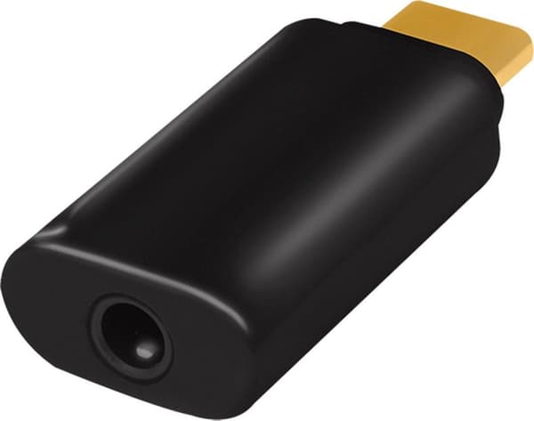 LogiLink UA0356 Kabelafstandsholder USB-C 3,5 mm Sort
