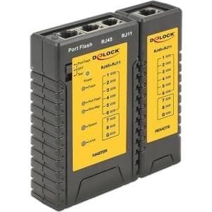 Delock kabeltester RJ45 / RJ12 + portfinder (86407)