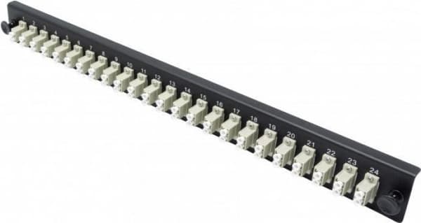FO frontpanel udstyret til FO splejsningsboks, 24 x LC duplex multimode (395439)