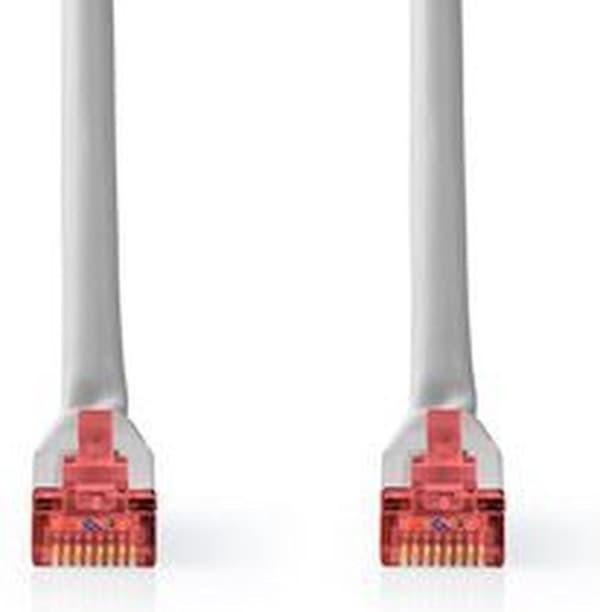 Nedis CAT6 Kaapeli | RJ45 Uros | RJ45 Uros | S/FTP | 20,0 m | Pyöreä | ABS / PVC | Harmaa | Label