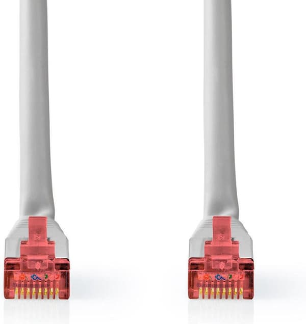 Nedis CAT6 Kaapeli | RJ45 Uros | RJ45 Uros | S/FTP | 20,0 m | Pyöreä | ABS / PVC | Harmaa | Label