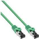 INLINE - patchkabel - RJ-45 (M) til RJ-45 (M) - 10 m - SFTP, PiMF - CAT 8.1 - IEEE 802.3af/IEEE 802.3at - halogenfri, formet, rund, uden krog - grøn