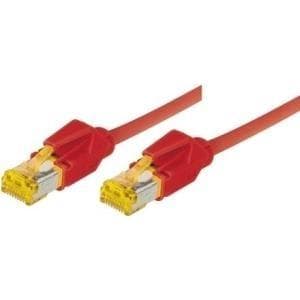 Patchkabel S/FTP, PiMF, Cat 6a, rød, 20,0 m Til 10 Gigabit/s, halogenfri, med Draka-kabel og Hirose-stik TM31 (tidligere betegnelse S/STP) (72220R)