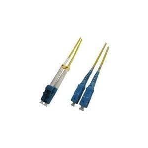 MicroConnect - Netværkskabel - LC/UPC single mode (M) til SC/UPC single mode (M) - 5 m - Fiberoptik - 9/125 mikron - OS1 - Gul