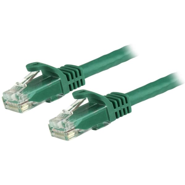 StarTech 15m RJ45 UTP Cat6 Gigabit Snagless netværkskabel - Grøn