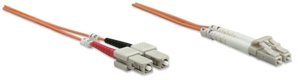 Intellinet - Verkkokaapeli - SC-monimuoto (M) - LC Multi-Mode (M) - 3,0 m - valokuitu - 62,5/125 mikronia (471275)