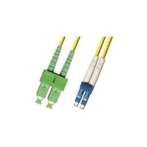MicroConnect - Netværkskabel - SC/APC single mode (M) til LC/UPC single mode (M) - 1 m - Fiberoptik - 9/125 mikron - OS1 - Gul