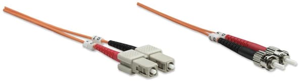 IC Intracom Manhattan fiberoptisk patchkabel 50µ adapterkabel duplex ST/stik - SC/stik 2,0 m