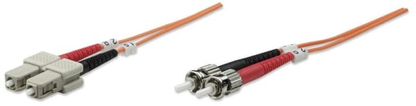 IC Intracom Manhattan fiberoptisk patchkabel 50µ adapterkabel duplex ST/stik - SC/stik 2,0 m